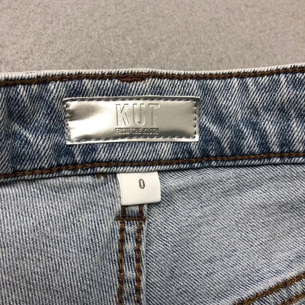 Kut From The‎ Kloth Jane Long Short High Rise Womens 0 Denim Cut Off Festival